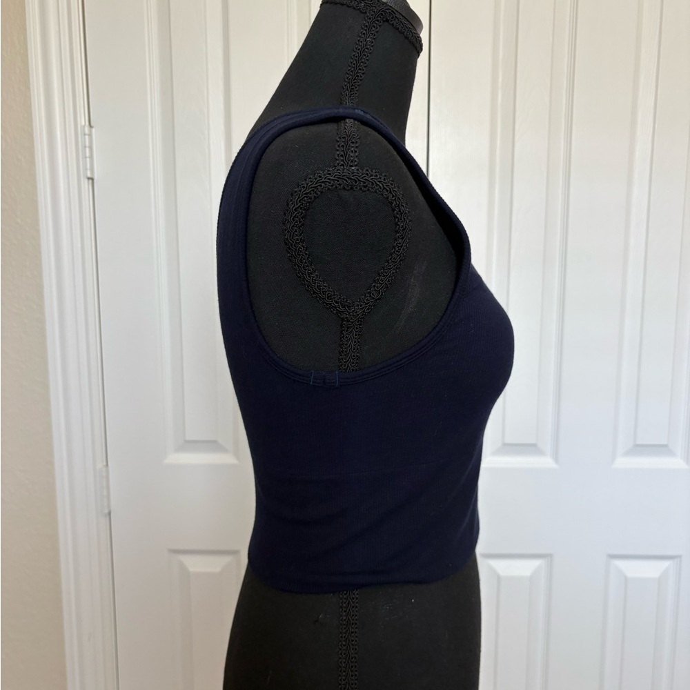 Banana Republic Navy Ribbed Tank Top NWT - Picture 2 of 10